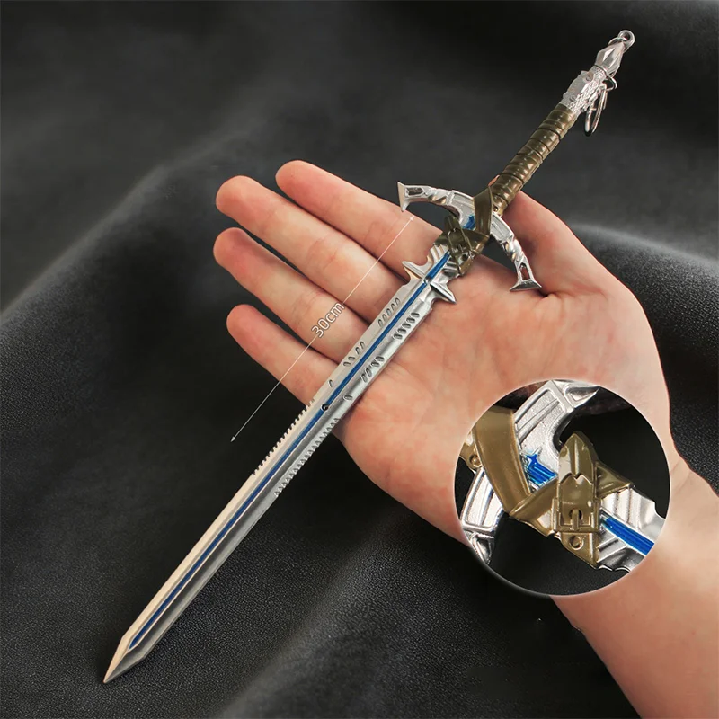 

30cm Arena Breakout Knife Game Model ‘Tempered Eternity’ Knight's Sword Alloy Toy Collectible Figurine Decorative Swords Gifts