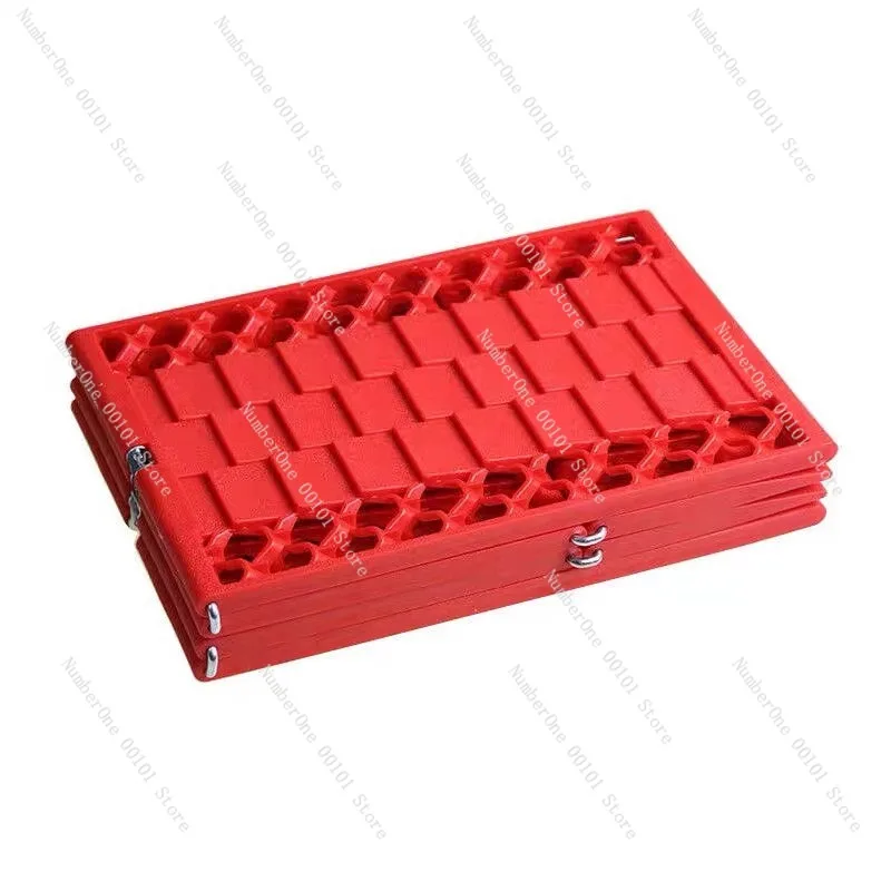 Car Tire Escape Board Folding Anti Slip Traction Pad for Snow Mud Sand Off Road Self Rescue Tool