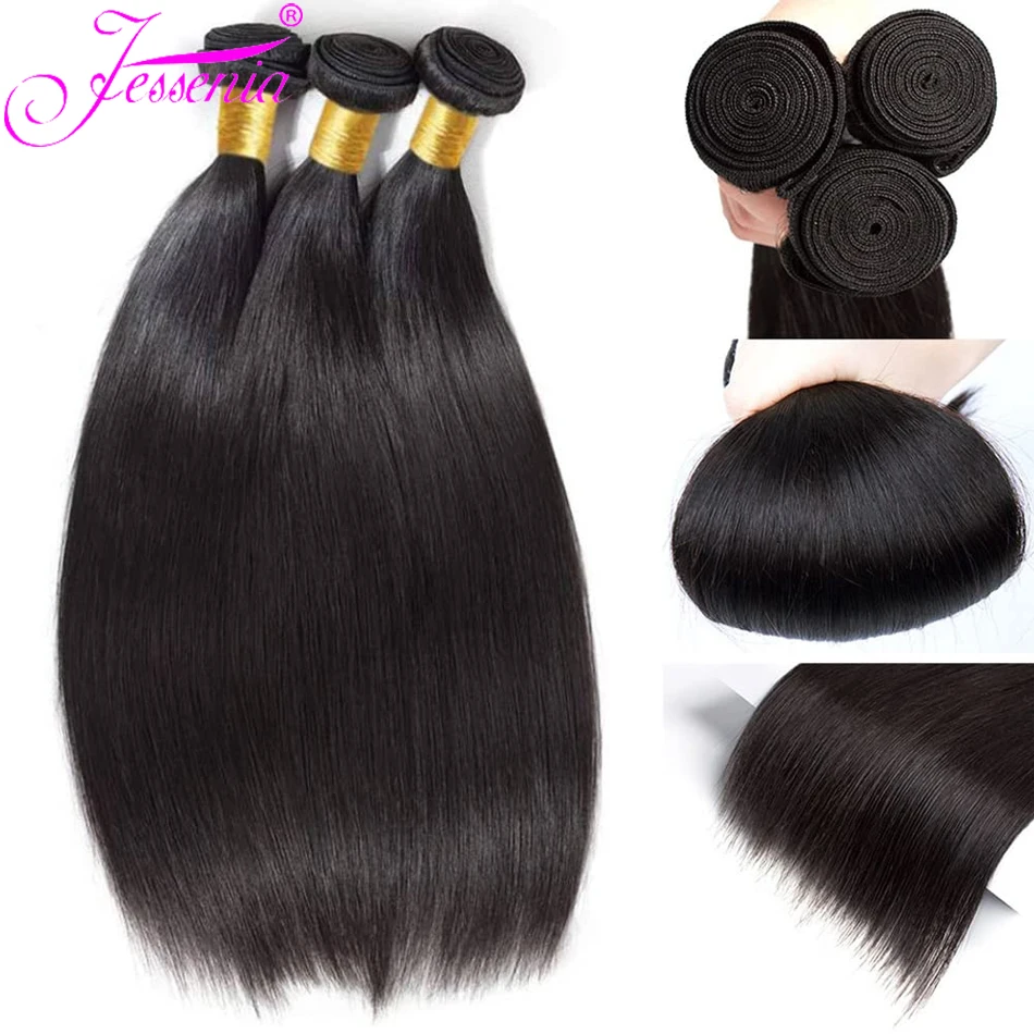 12A Raw Indian Straight Hair Bundles non trasformati Bone Straight Hair Extensions 1/3/4Bundles Hair all'ingrosso Tissage Cheveux