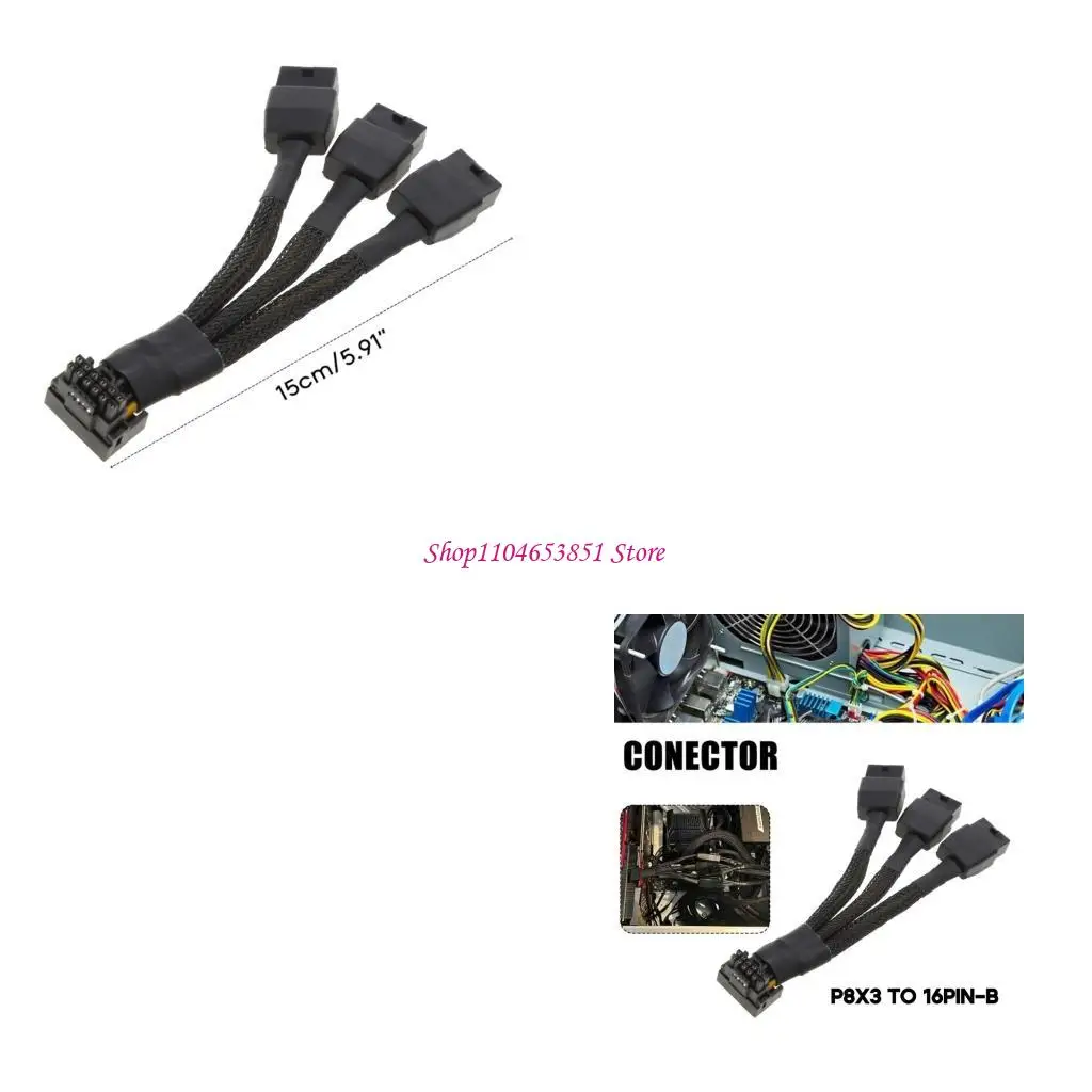 

16-контактный 12VHPWR кабель питания графического процессора 90 градусов 90-градусный 16-контактный (12 + 4) штекерный разъем