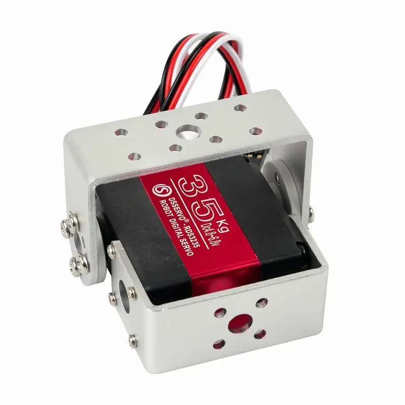 35kg.cm Robot Digital Servo High Torque Metal Gear 4.8-6.8V Waterproof U Bracket 180/270 Degree for Robotic Arm Servo Motor