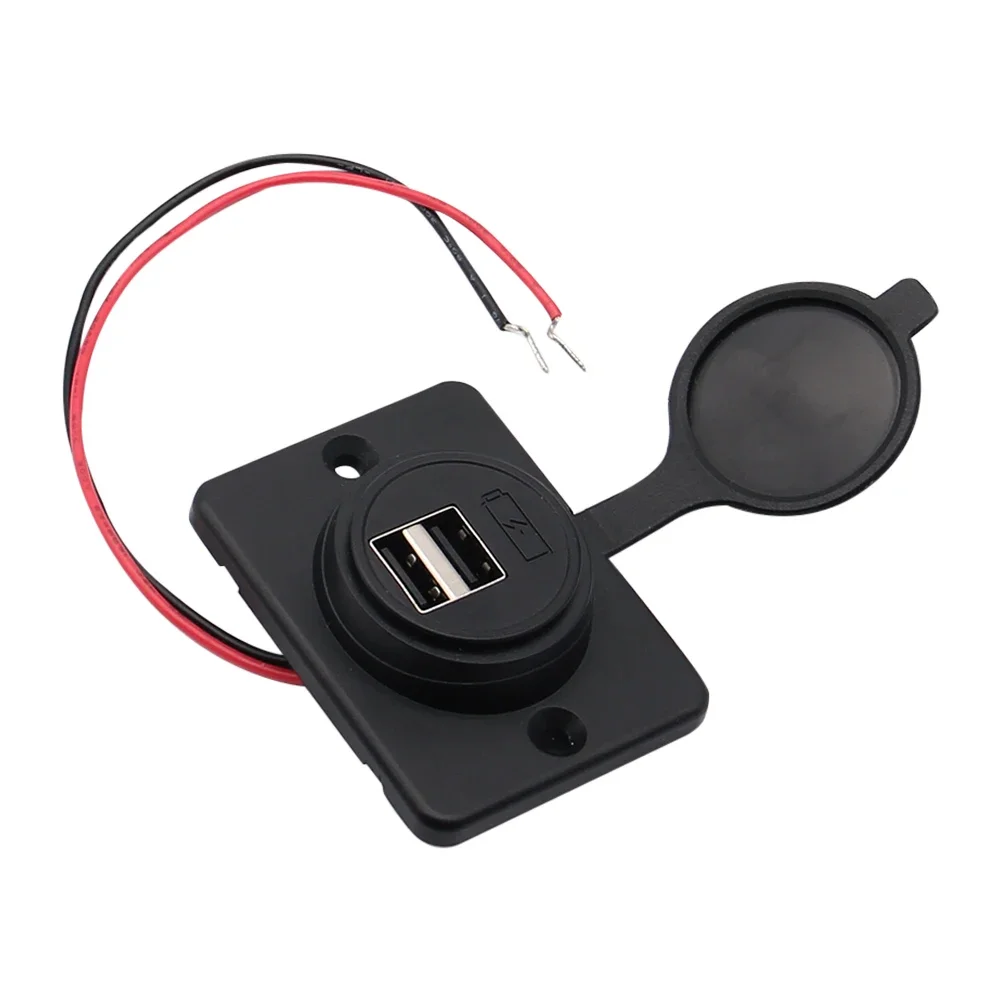 Adaptador de cargador teléfono para coche USB 2 puertos, toma corriente carga USB Dual 4.2A para 12V 24V, adaptadore