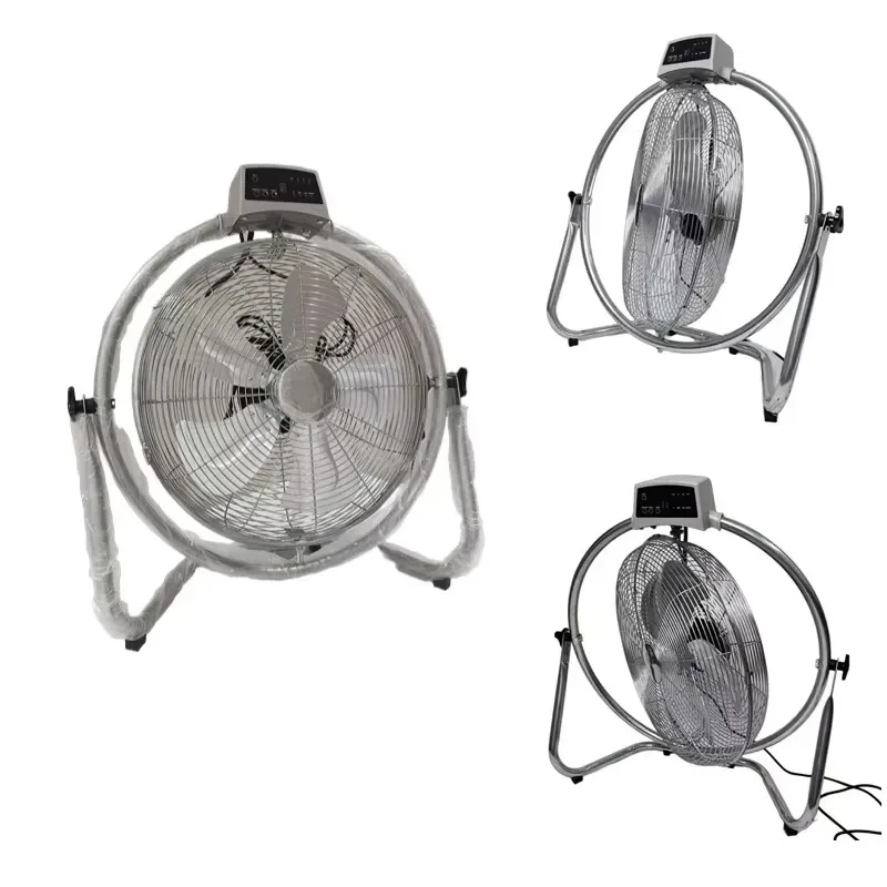 Electric Floor Fan with Remote Control Quiet Oscillating Standing Fan for Home Office Dormitory Strong Wind
