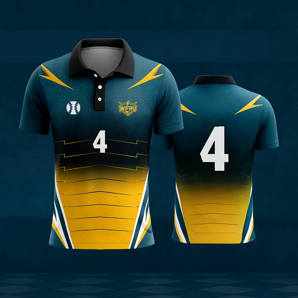 Youth Outdoor Sports Breathable Quick-drying Cricket Uniform WIFRU Summer New Jersey Unisex Short-sleeved POLO Shirt Golf Tops