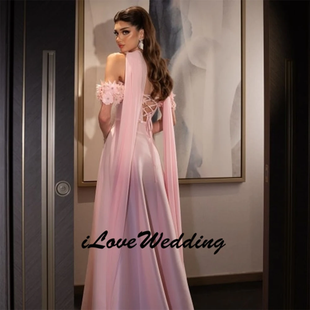 Customized Elegant Long Dress Formal Dress Off The Shoulder for Special Occasions Flower Decoration Dresses Ball Gowns Prom