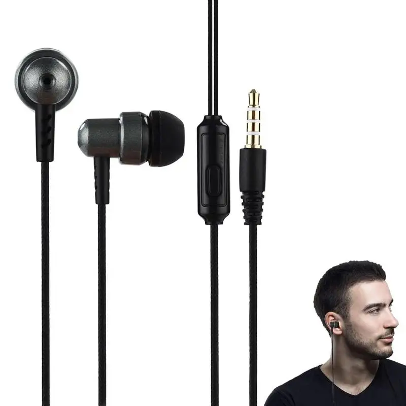 3.5Mm Directe Plug-In Bedrade Earphonein-Earheadset Oproep Beantwoorden En Beëindigen Knop Ontwerp Hot Koop Groothandel
