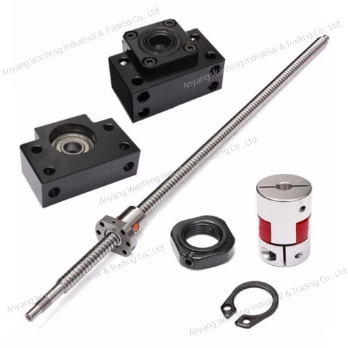 TLF High Precision Rolled Ball Screw Linear Guide and Ball Screw Bearing Steel Material Ball Screw