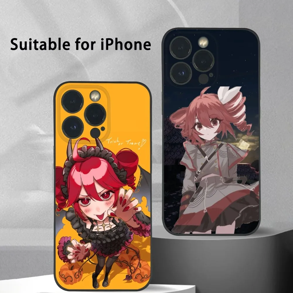 

Hot V K-Kasane Teto Phone Case For iPhone 16 15 14 13 Pro Max Plus Mini Frosted Soft Shell Funda Shockproof Cases