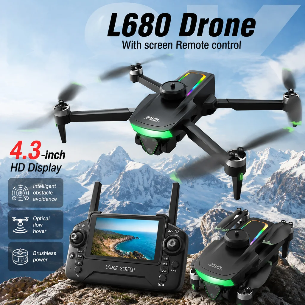 2026 New LF680 Foldable RC Drone With VR Goggle Kit 5G FPV Dual Camera Brushless Motor GPS Auto Return Long Range Quadcopter UAV