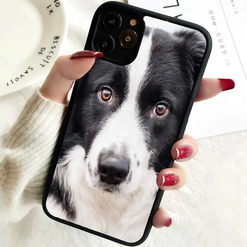 5 5S SE 2020 Phone Cover Case for iPhone 6 6S 7 8 PLUS X XS XR 11 12 13 MINI 14 PRO MAX Rubber Silicone  border collie dog Hard