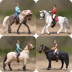 Germany Equestrian Supplies Competition Competitive Jockey Saddle Rider Farm Horse Decoration Model Simulation Toys Model