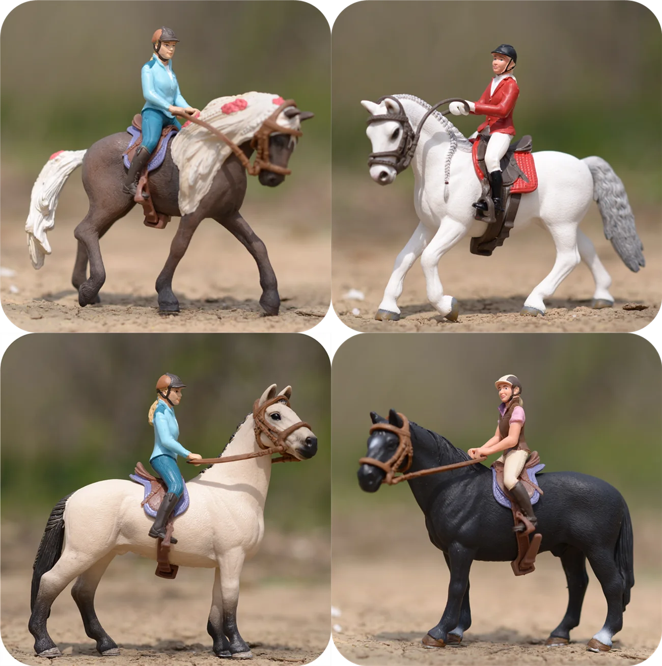 Germany Equestrian Supplies Competition Competitive Jockey Saddle Rider Farm Horse Decoration Model Simulation Toys Model