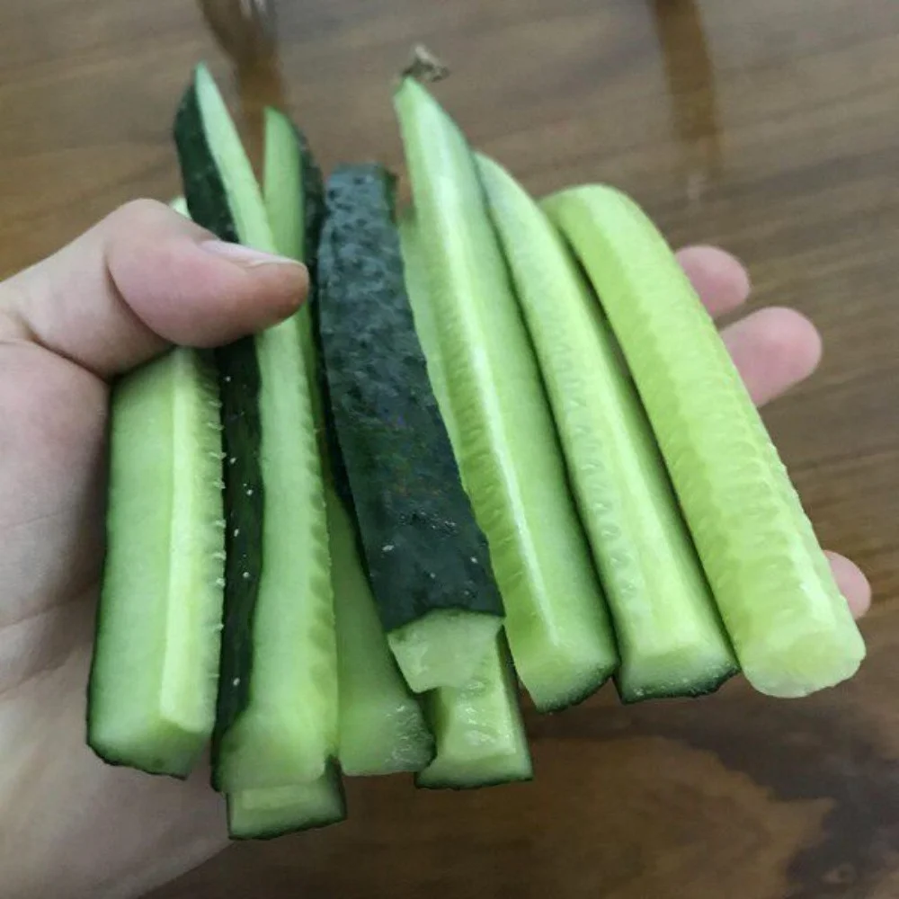 Commercial Cucumber Slicing Machine 10 Blade Cut Vegetable Fruit Splitter for Kitchen Seaweed Rice Roll Making Equipment