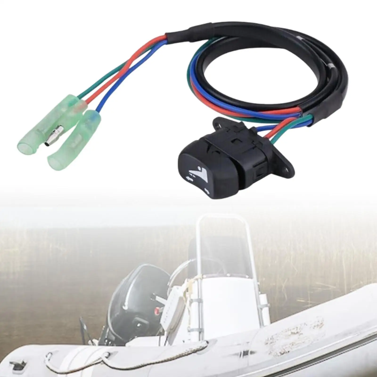 

Tilt Switch Assembly Marine Plastic Trim Switch Boat Outboard Motor Control Power Parts for Fishing Boat