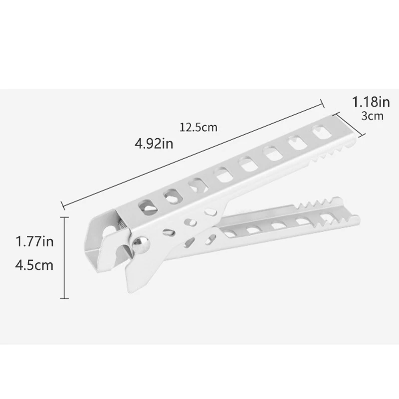 مقبض وعاء التخييم، ملقط الطبخ مقلاة، ملقط شواء، مشبك مقلاة من سبائك الألومنيوم المقاوم للحرارة، لبابنا والمطبخ. #5