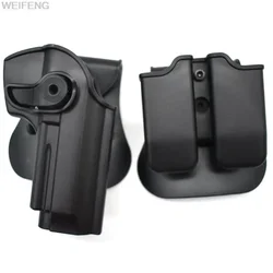 Defense Retention Tactical Gun Holster for Beretta M9 Handguns With 9mm Magazine Pouch Hunting Accessories