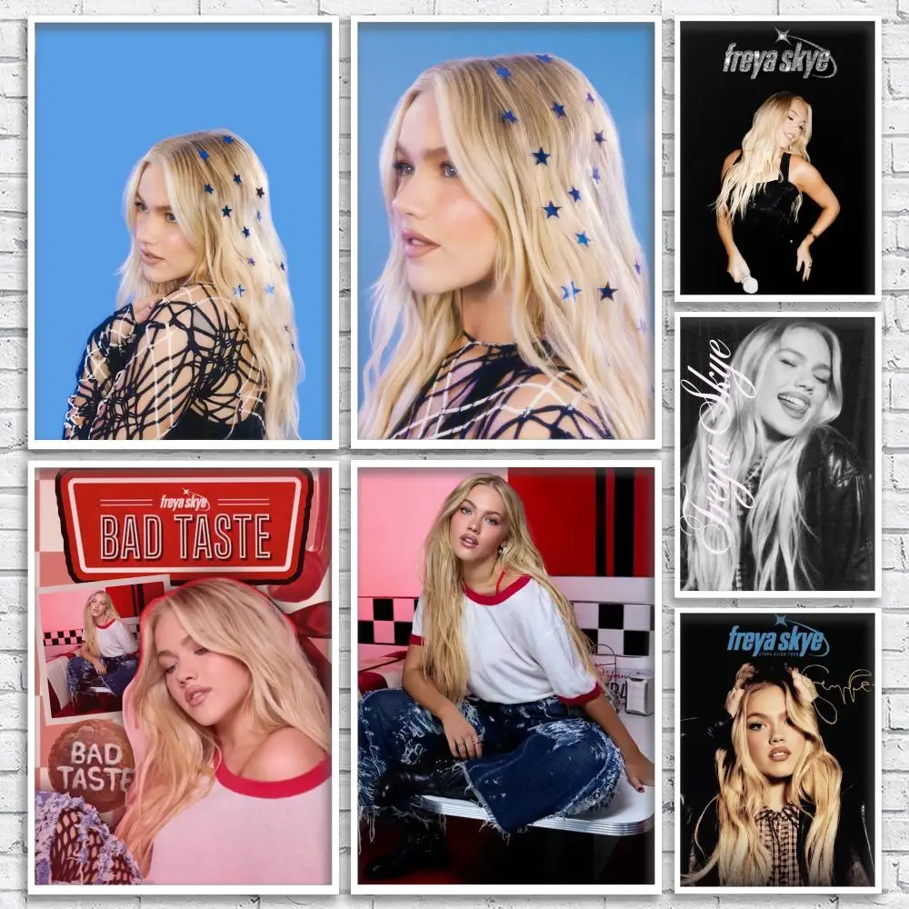 Popular Singer F-Freya Skye Poster Contemporary Wall Art  Print for Bedroom Living Room Home Decor Gift Artwork
