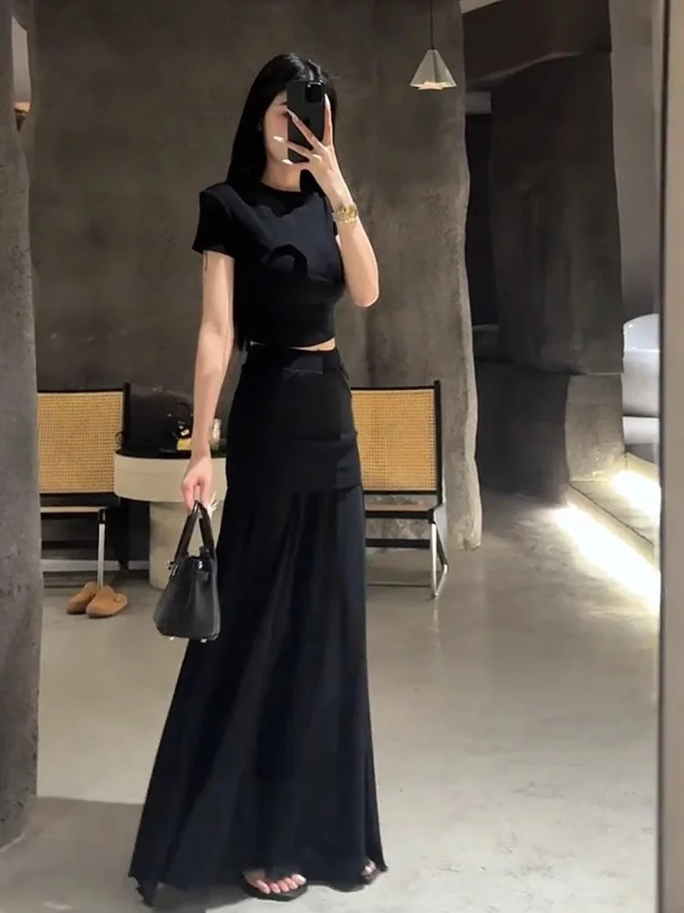 

Bla с высокой талией, облегающая юбка ort Sve Set, Новое поступление лета, модный дизайн, женская одежда, студенческий orm