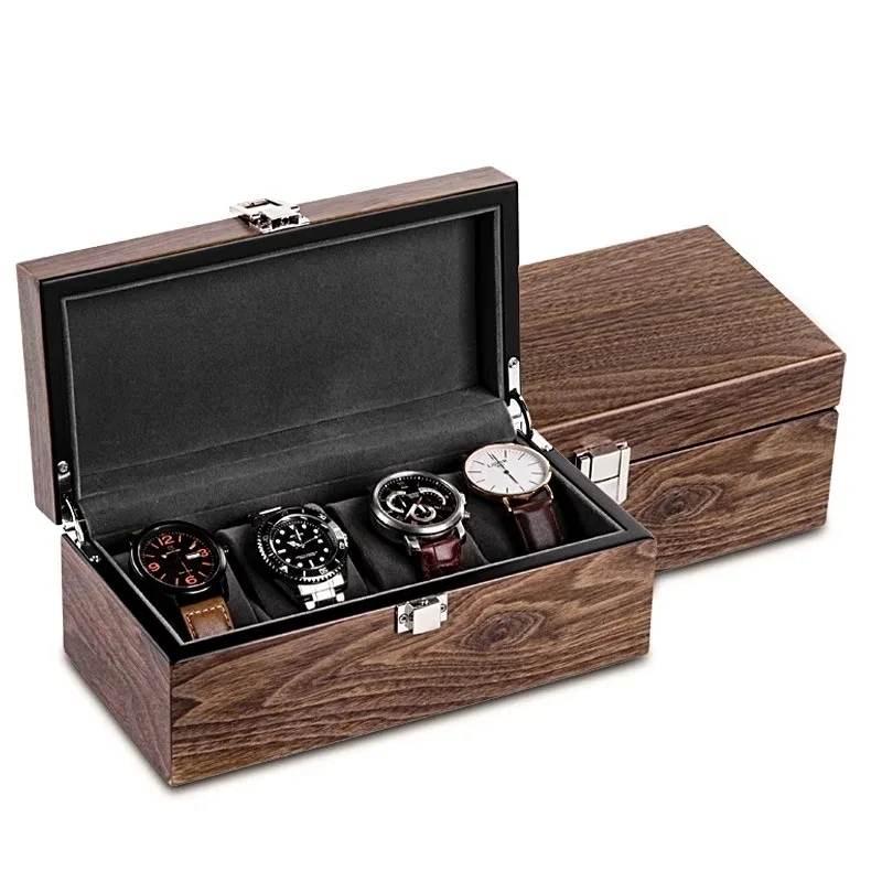 Walnut Watch Storage Box Simple Household High-grade Wooden Mechanical Watches Bracelet Collection Display Box  Watch Box Case