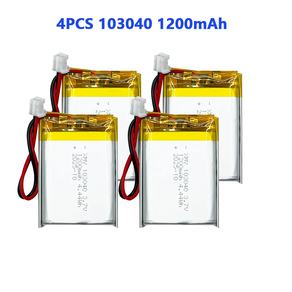 4PCS 3.7V 103040 12…