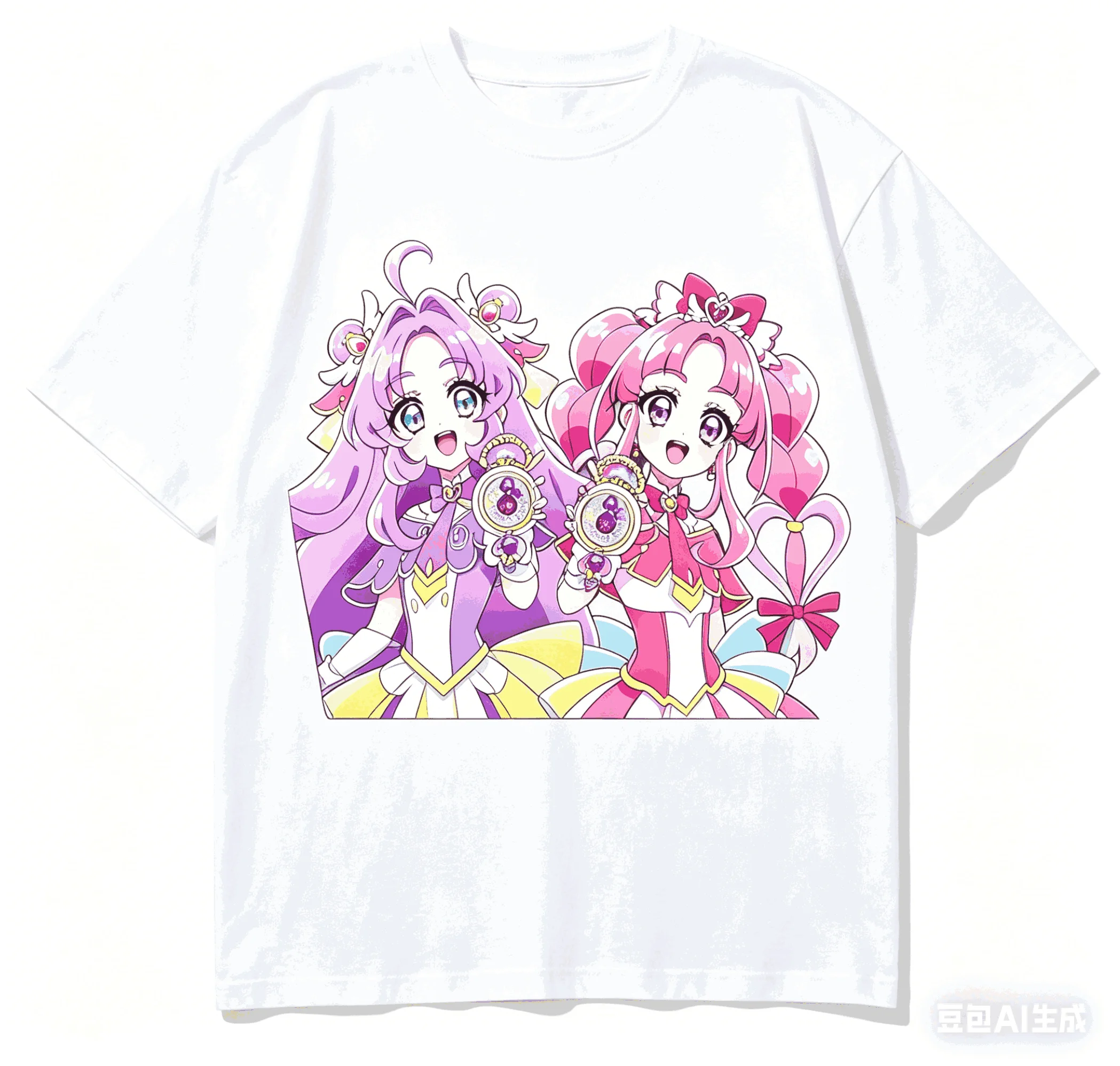 Star Detective Precure! Cotton T-shirt 2026 New Model shirt personality Clothes Year round clothing Short Streetwear Trendy soft