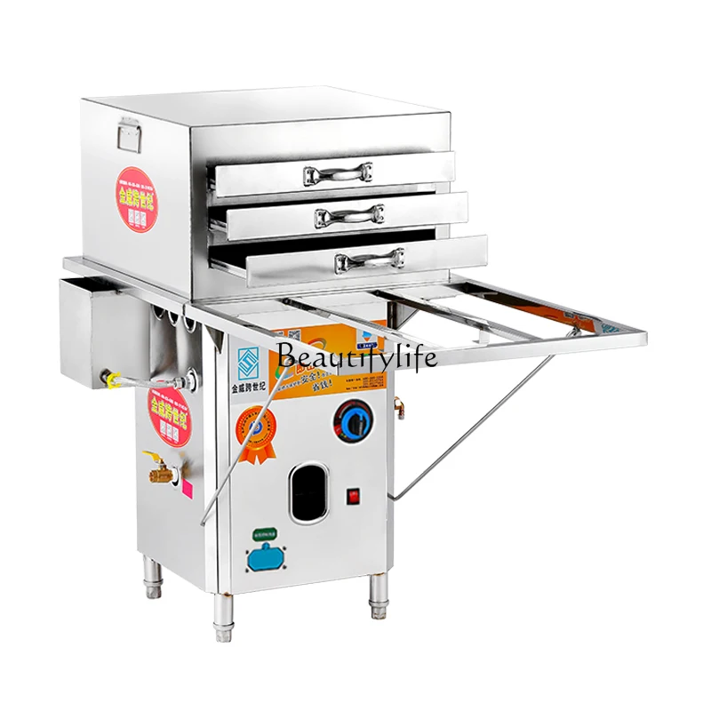 

Commercial New Type Anti-Dry Burning Steamer for Rice Noodles, Stall Stone Mill, Original Factory Steamer
