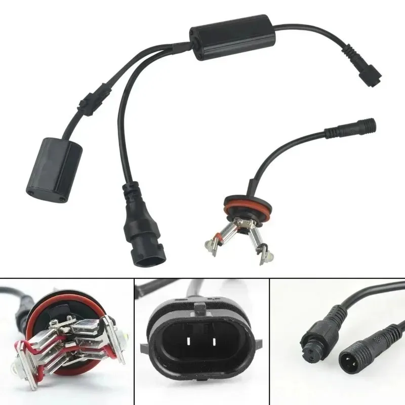 LED ماركر مصابيح كهربائية E90 E92 E82 E60 E70 X5 E71 X6 E89 لأضواء السيارة 6 واط X5 X6 خاتم على شكل هالة H8