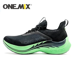 ONEMIX-Chaussures de course marathon pour hommes, plaque de carbone, support stable professionnel, soulagement des chocs, rebond ultra-léger, baskets de course, 2024