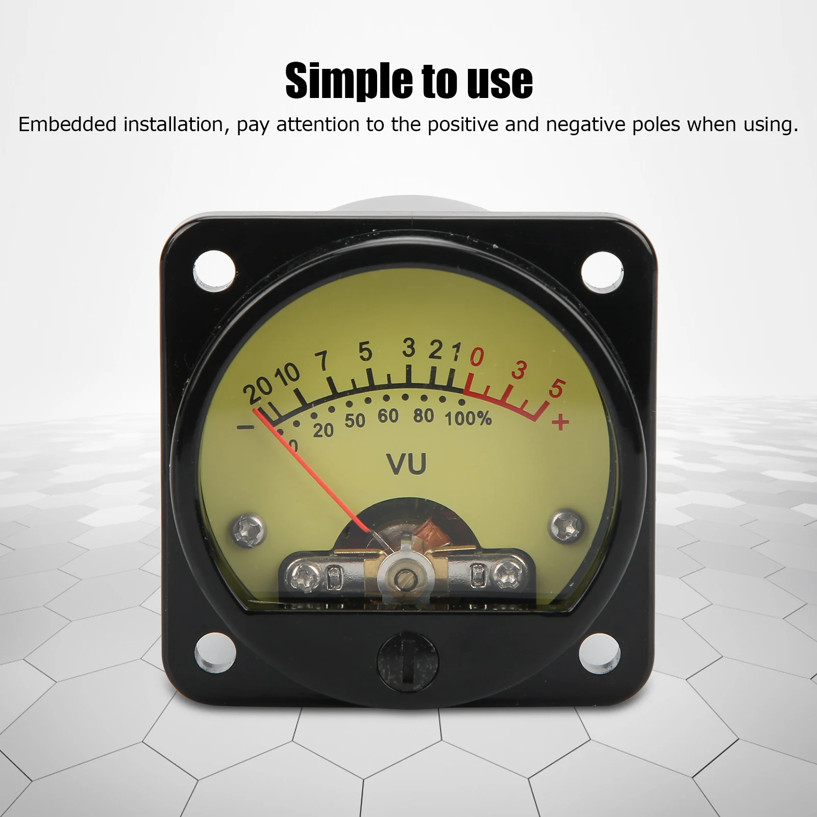 45mm Power Verstärker Rohr VU Level Meter Mit Hintergrundbeleuchtung Treiber Bord DB Meter Verstärker Lautsprecher Ausrüstung Werkzeuge