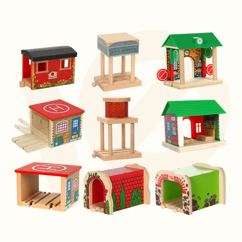 

TEMIKIDS Tunnel Cave Small Train Building Blocks Track Scene Accessories Children's Boy Toy Compatible With Wooden Track Gifts