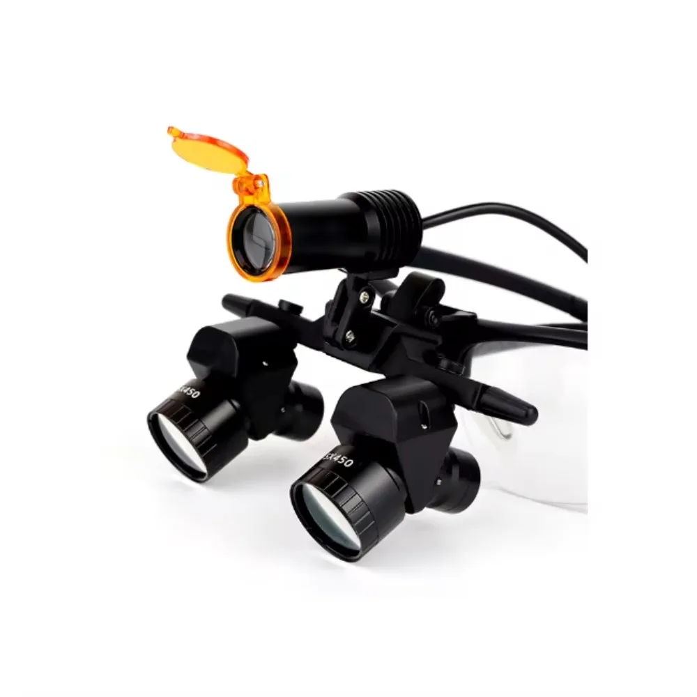 Dental Loupes Dental Corner Magnifying Lens Light Set