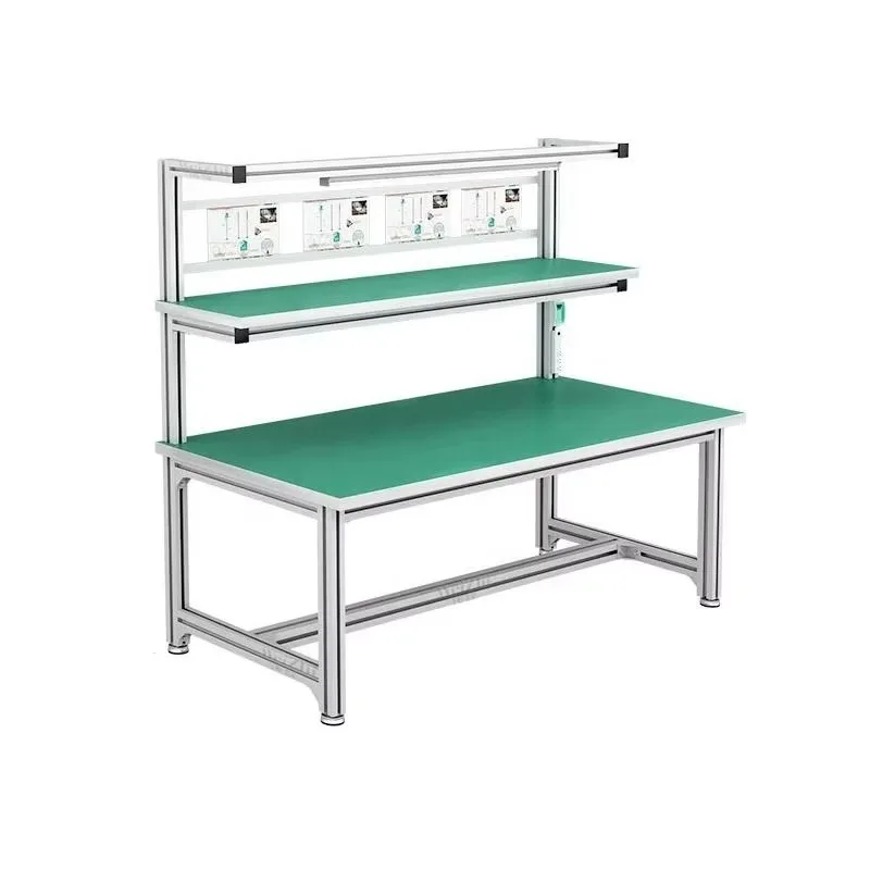 Made-to-order Anti-static Working Table Workbench with Plugs and Lights for Production