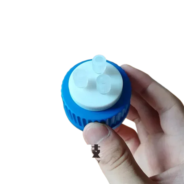 Mobile Phase Solvent Bottle Cap with PEEK Head High Performance Liquid Reagent Bottle Cap GL45 Universal Cap