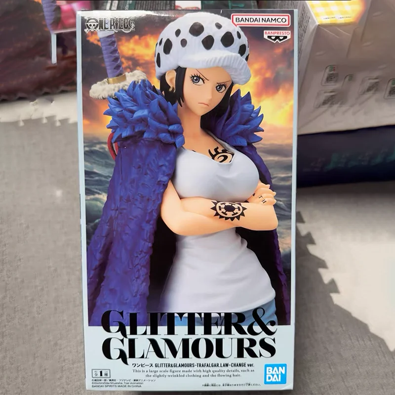 

BANDAI BANPRESTO One Piece Trafalgar Law Glitter & Glamours Change Ver. Коллекционная серия, модель персонажа из мультфильма, гаражный комплект