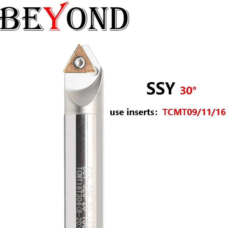 

BEYOND SSY C12-12-110 C16-16-110 C20-20-130 30 Degree Chamfering Milling Cutter CNC End Mill Position Tools Carbide Inserts TCMT