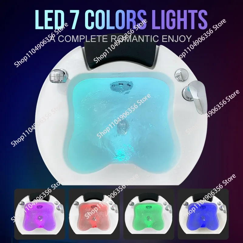 Acrylic commercial foot basin ceramic foot bath basin foot therapy shop colorful lights surfing spa hotel spa