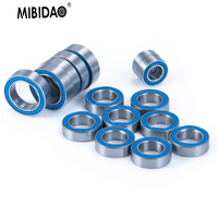 MIBIDAO 15Pcs Sealed Bearing Set For 1/18 RC Crawler Car Latrax Teton SST Rally Prerunner Ball Bearings Upgrade Parts