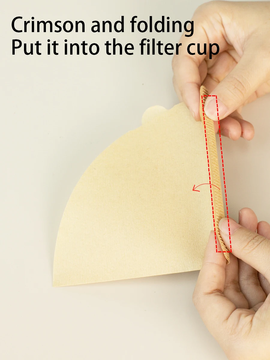 100er-Pack Kaffeefilterpapier - Größen 01, 02, Natürliches Papier-Kaffeefilterpapier, Auslaufsicher, Geeignet für Handgebrühten Kaffee – Detail 5