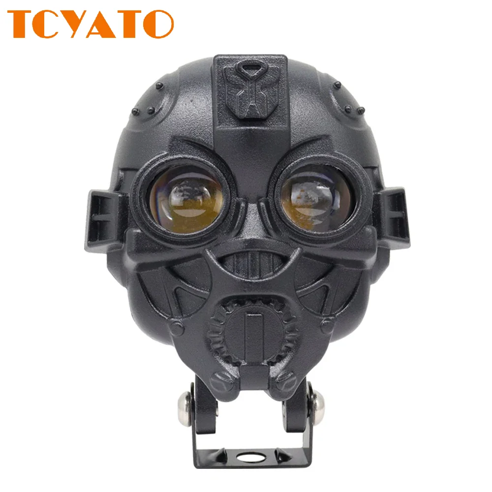 

TCYATO High Brightness Motorcycle LED Headlight Off Road LED Lights Spotlight Motor LED White Yellow Auxiliary Driving Lamp