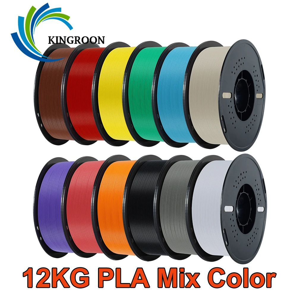 10KG/22LBS Multicolor PLA Filament 1KG/Roll 1.75mm For 3D Printer Material for 3D Printing 3D Printer Filament Free Shipping
