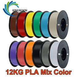 10KG/22LBS Multicolor PLA Filament 1KG/Roll 1.75mm For 3D Printer Material for 3D Printing 3D Printer Filament Free Shipping