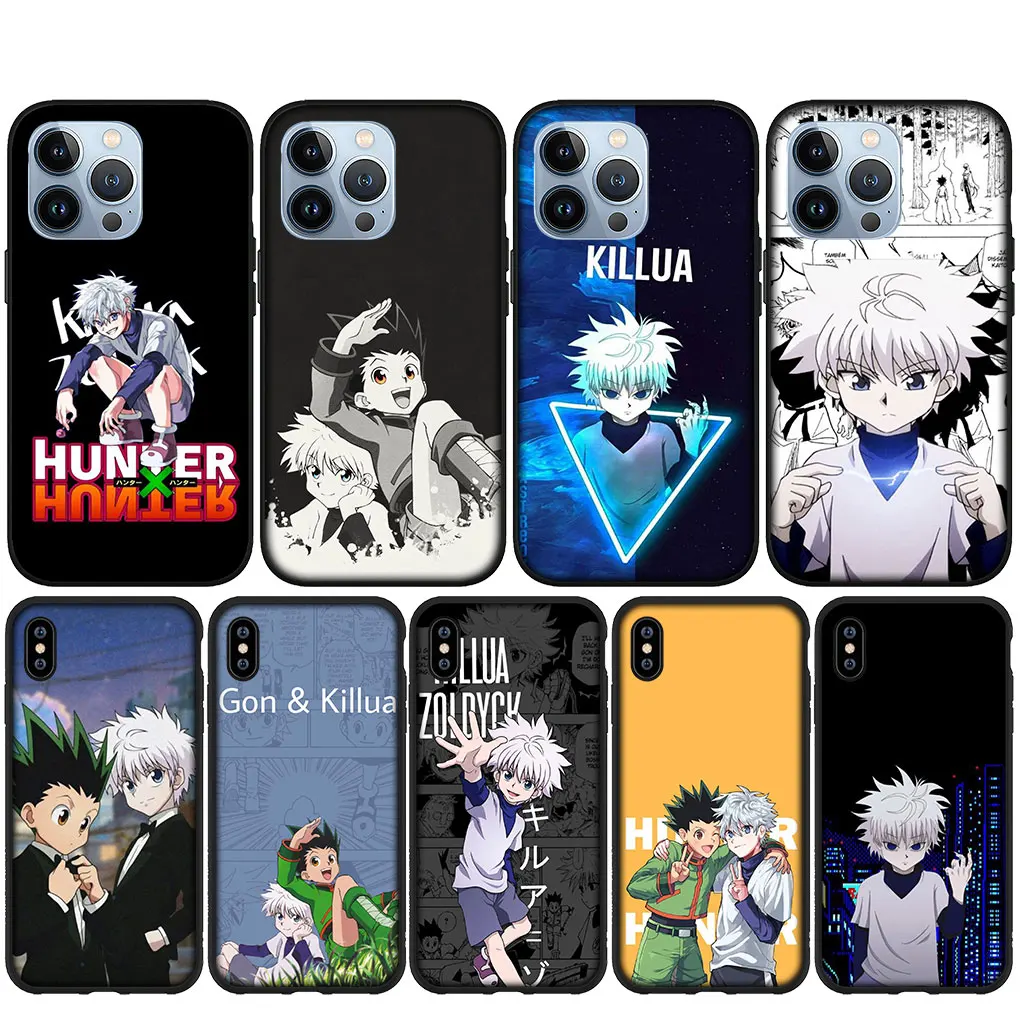 Killua Hunter × Hunter HunterX Soft Casing for iPhone 16 15 14 Plus 13 12 Mini 11 Pro Max XS X XR + 15+ Phone Cover Case