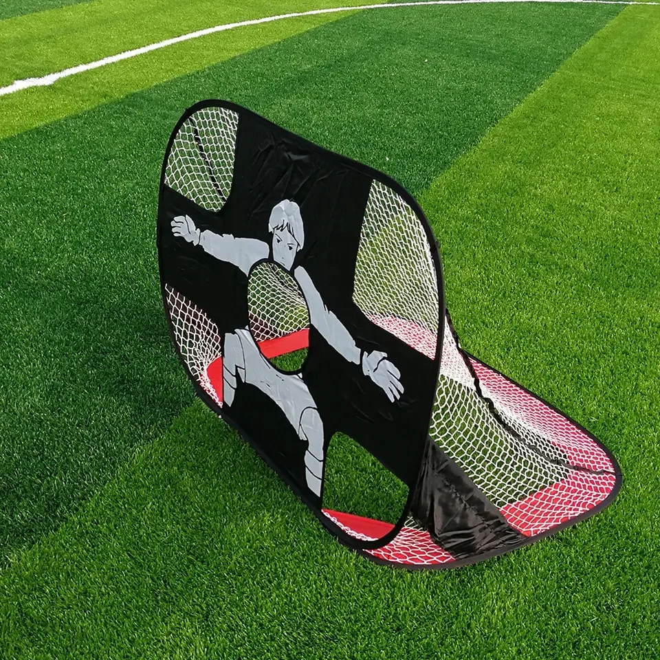 折りたたみ式子供用サッカー練習用ポータブルミニサッカーゴールネット販売中