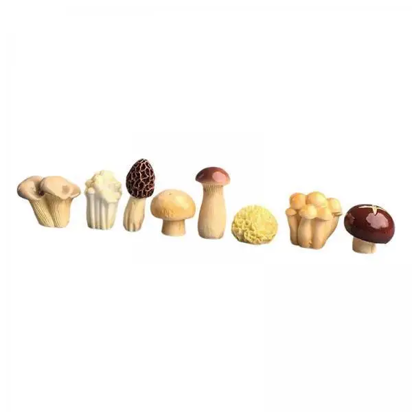 Mini Resin Mushroom Fairy Garden Ornament Cute Cartoon Plant Pot Accessory for Office Desk Decor
