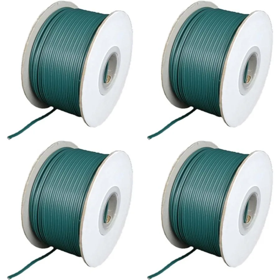 

Green SPT-1 Commercial Grade Bulk Blank Wire 18 AWG, Feet Customizable Christmas Lighting Cord for Outdoor Use