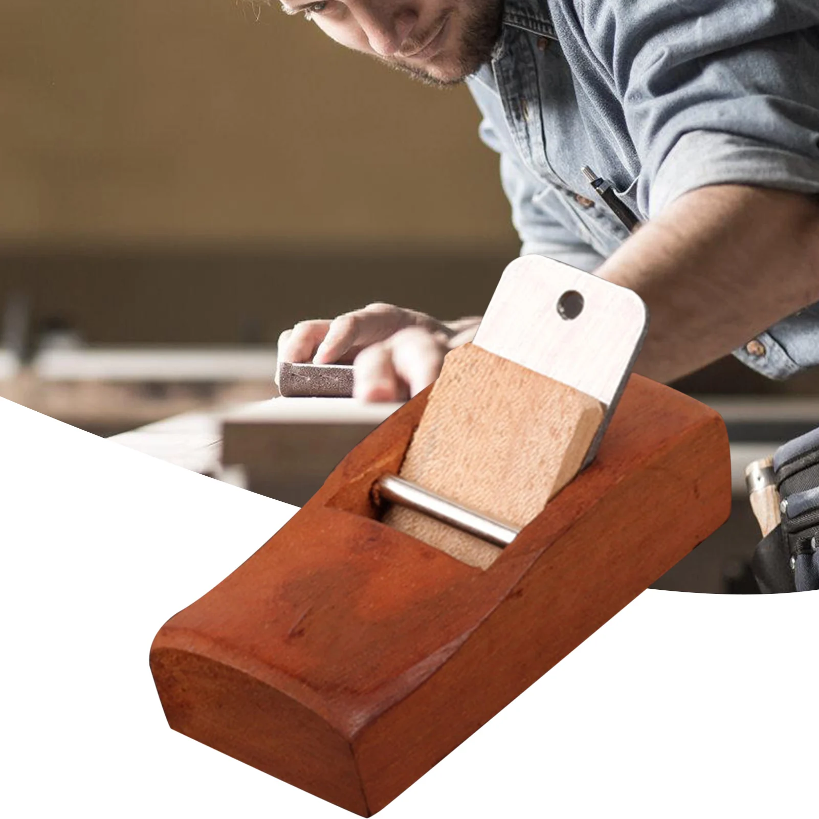 

Wood Hand Planes Mini and Portable Woodworking Edge Trimming Plane for Edge Rounding Corner Rounding for Wood Cutting Working