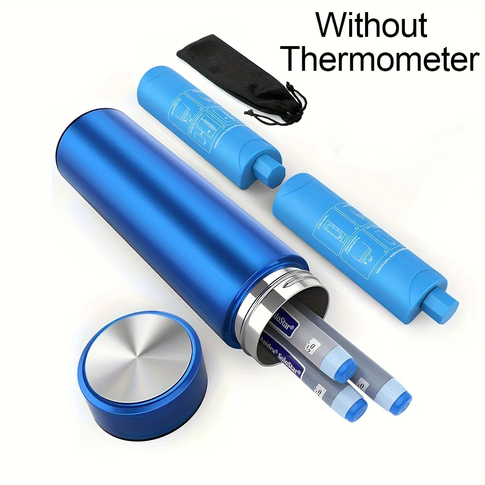 Insulin Cooler Travel Case, On The Go Medical Cooler with Biogel Ice Pack, Diabetes Travel Case for Insulin Pens and EpiPens