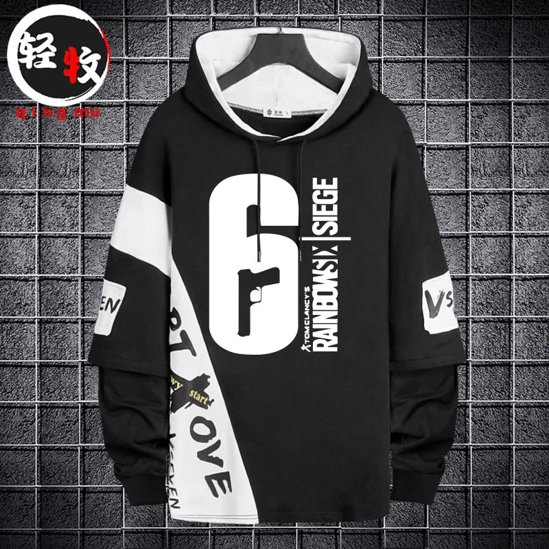 

Толстовка Rainbow Six Siege Fuzes Hoodie ex Student Game Surrounding из хлопка, повседневная, свободного кроя, для осенне-весеннего сезона