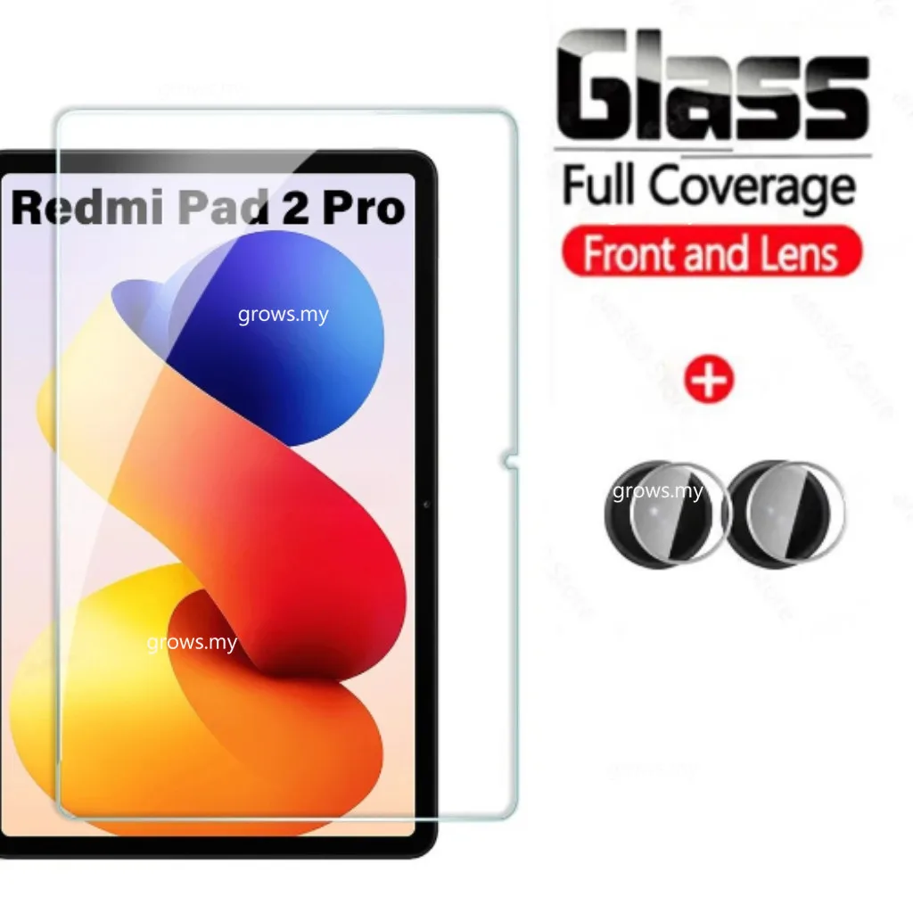 

Protective Film for Redmi Pad 2 Pro 2025 with Camera Tempered Glass 9H Anti-scratch for Redmi Pad2 Pro5G Poco Pad 12.1inch 2024