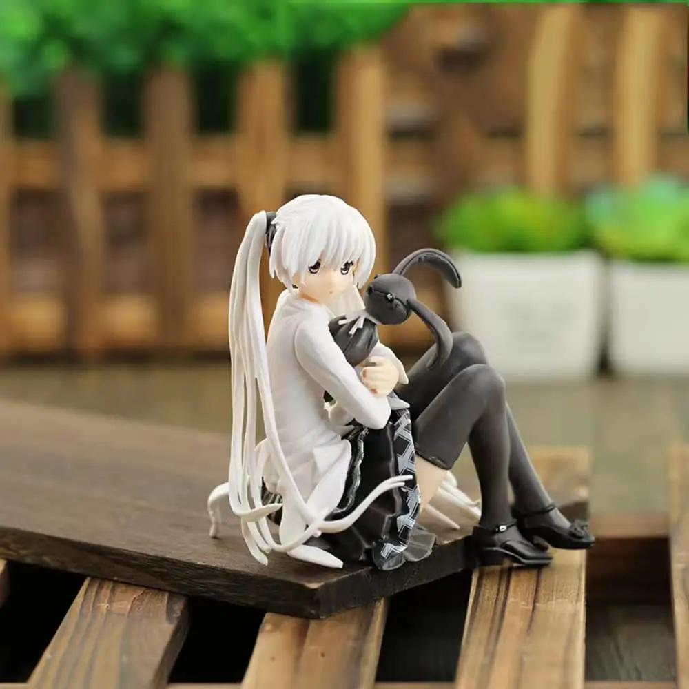 10cm Cute Anime Lady Doll with Rabbit - Perfect Birthday Gift & Home Decoration! image 4
